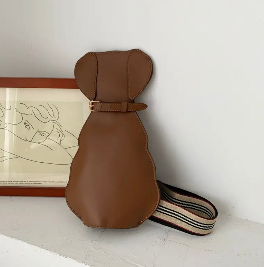 Bulto Crossbody dog Brown KR