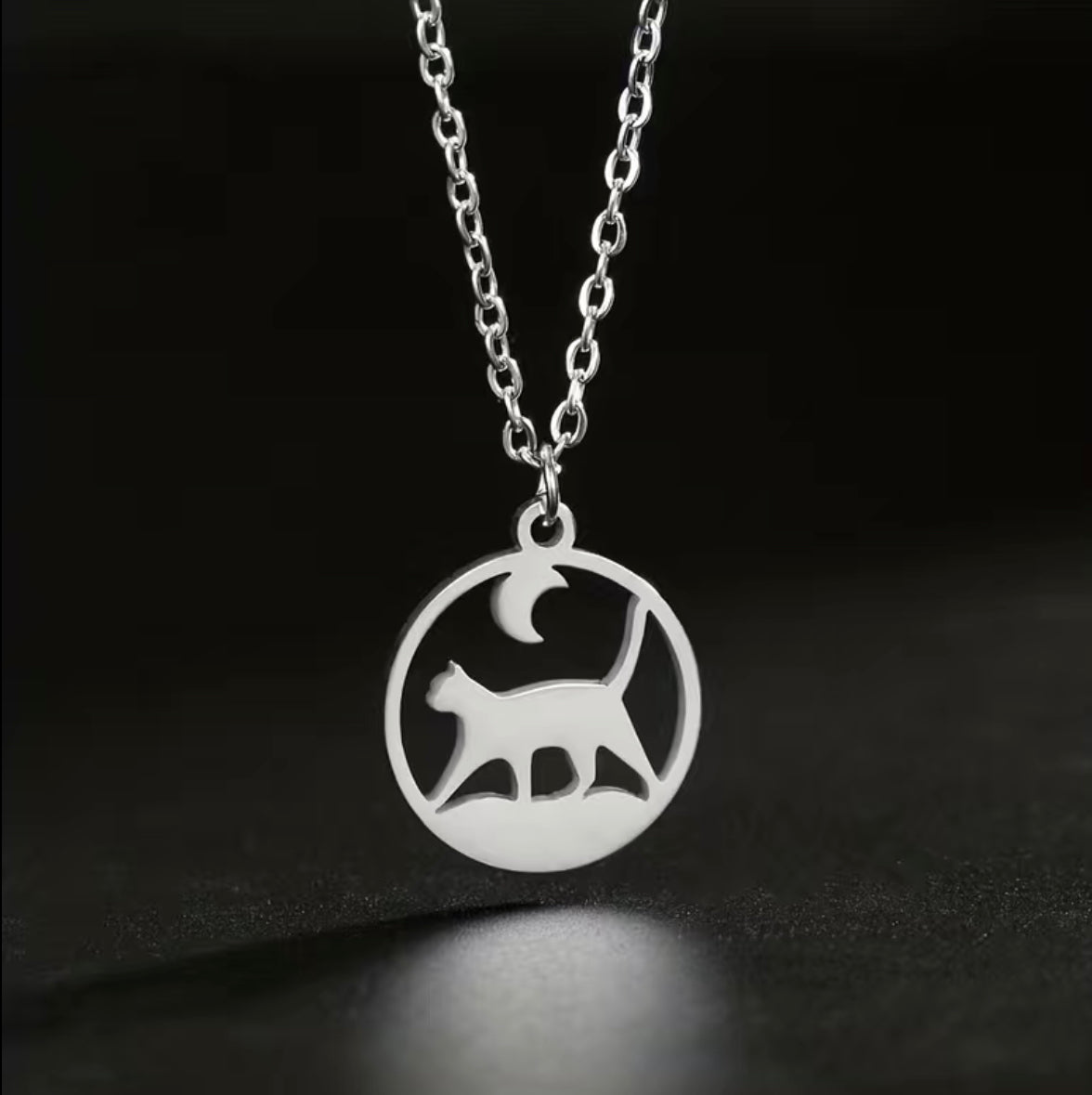 Cadena Gato y luna Steel KR