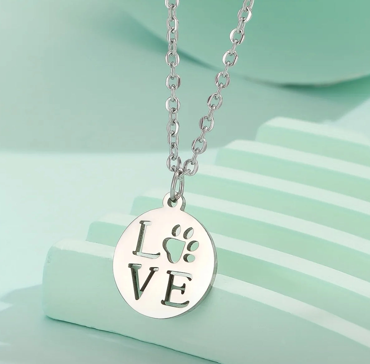 Cadena Love Paw Silver KR