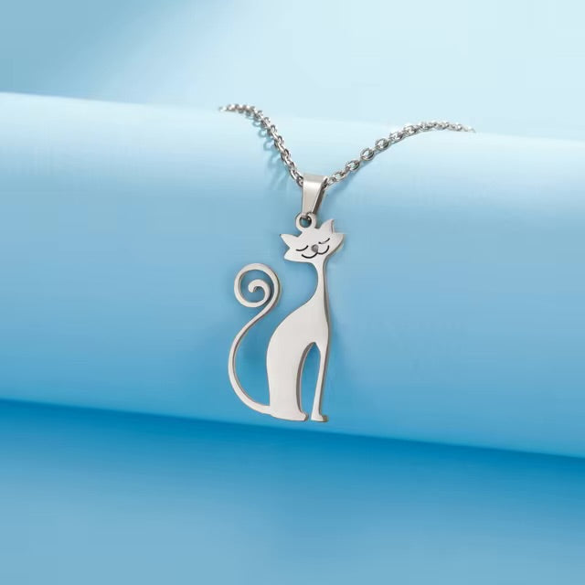 Cute crazy cat Steel chain KR