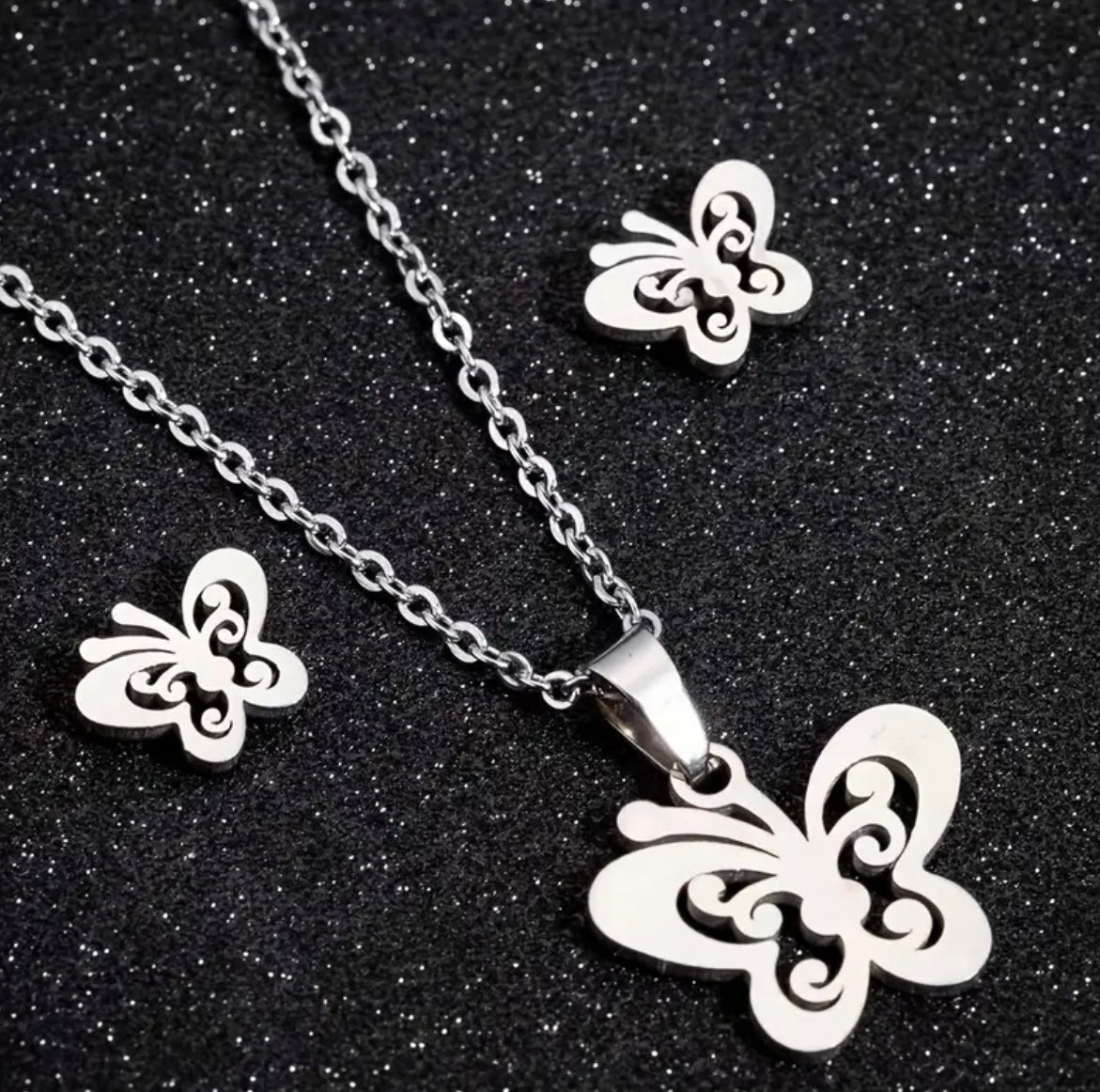 Butterly Silver set SS