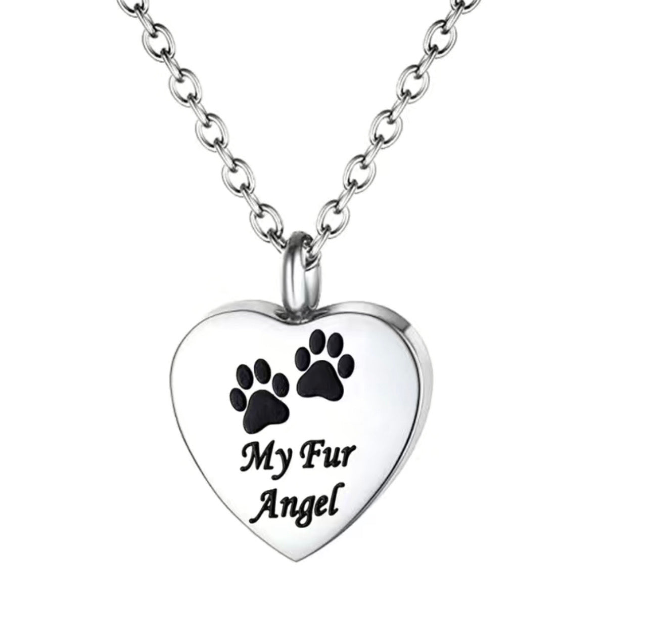 Joyería de acero inoxidable de Urna para cenizas de mascotas My Angels