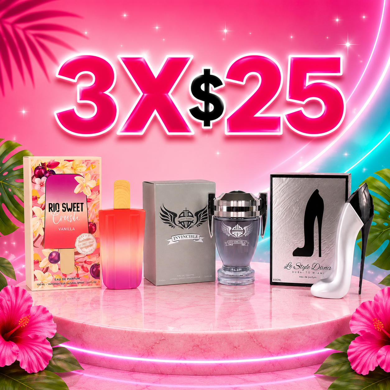 3 X $25