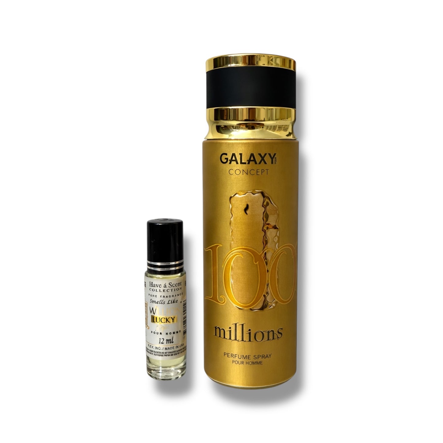 One Million Lucky Roll On 12ml + Body Spray Millions (Hombre)