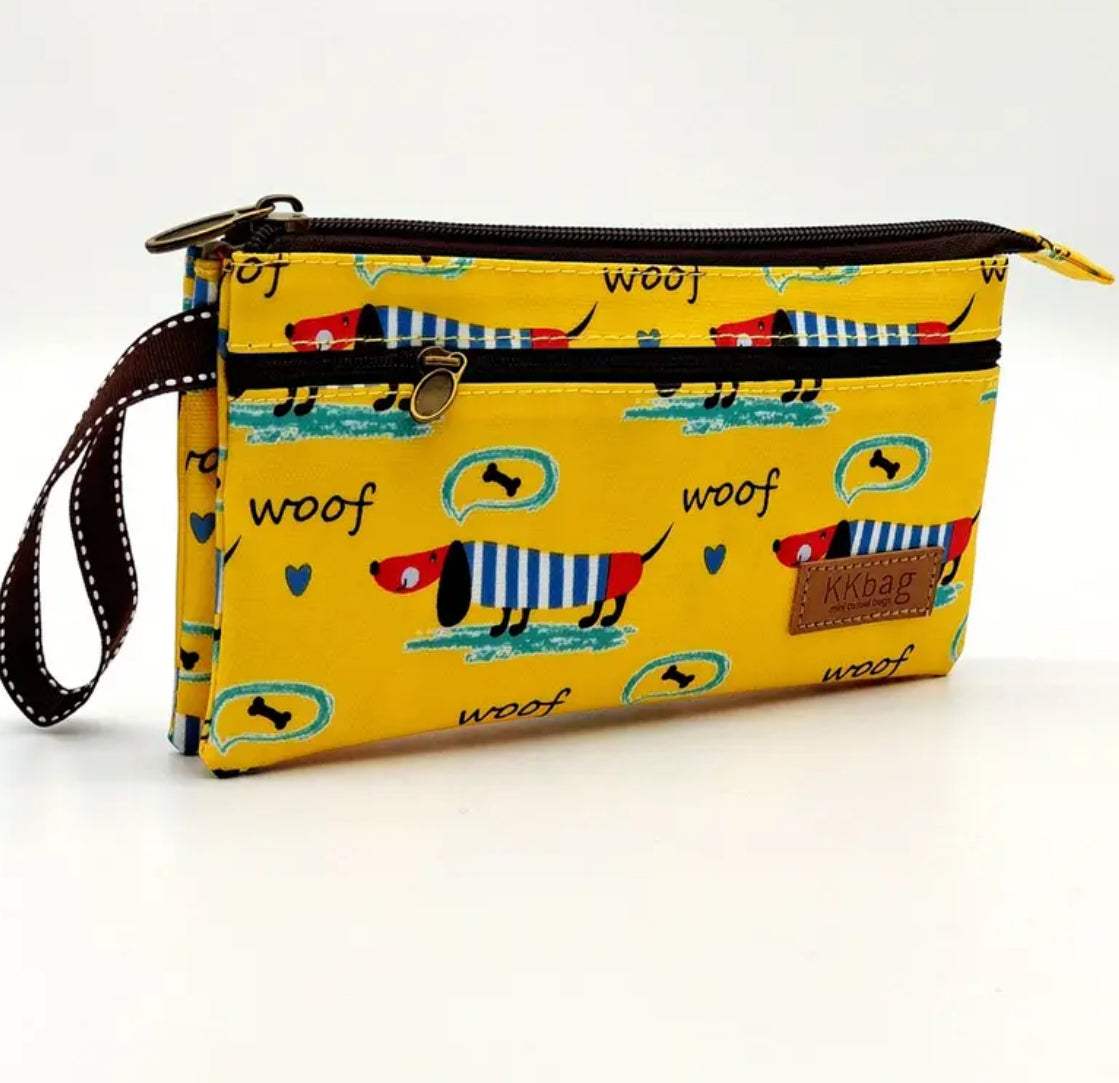 Cosmetic bag Woof Yellow KR