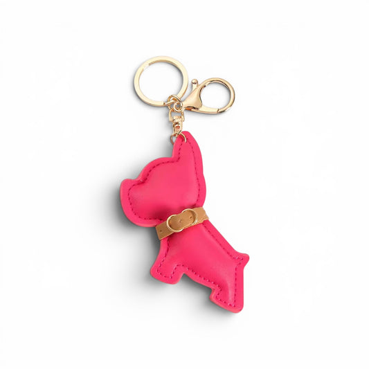 Llavero Perro fushia