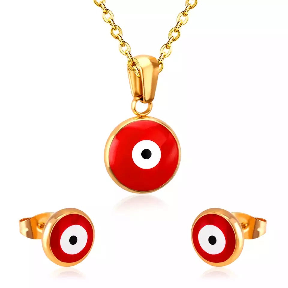 Set Steel Gold Ojo Turco