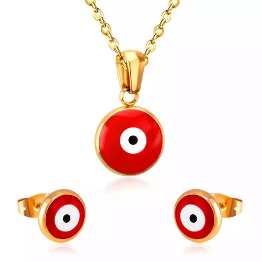 Set Steel Gold Ojo Turco