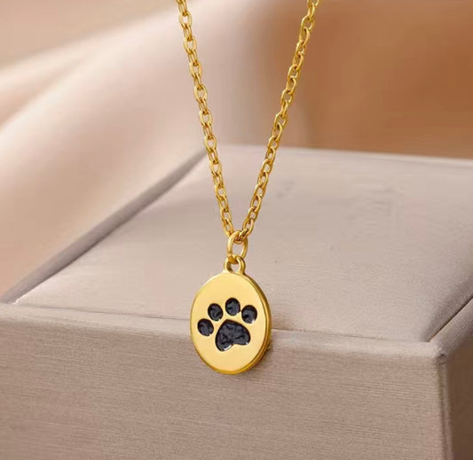 Paw Gold Necklace (NO ES STEEL) KR