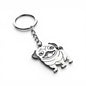 Llavero de perro pug en acero inoxidable